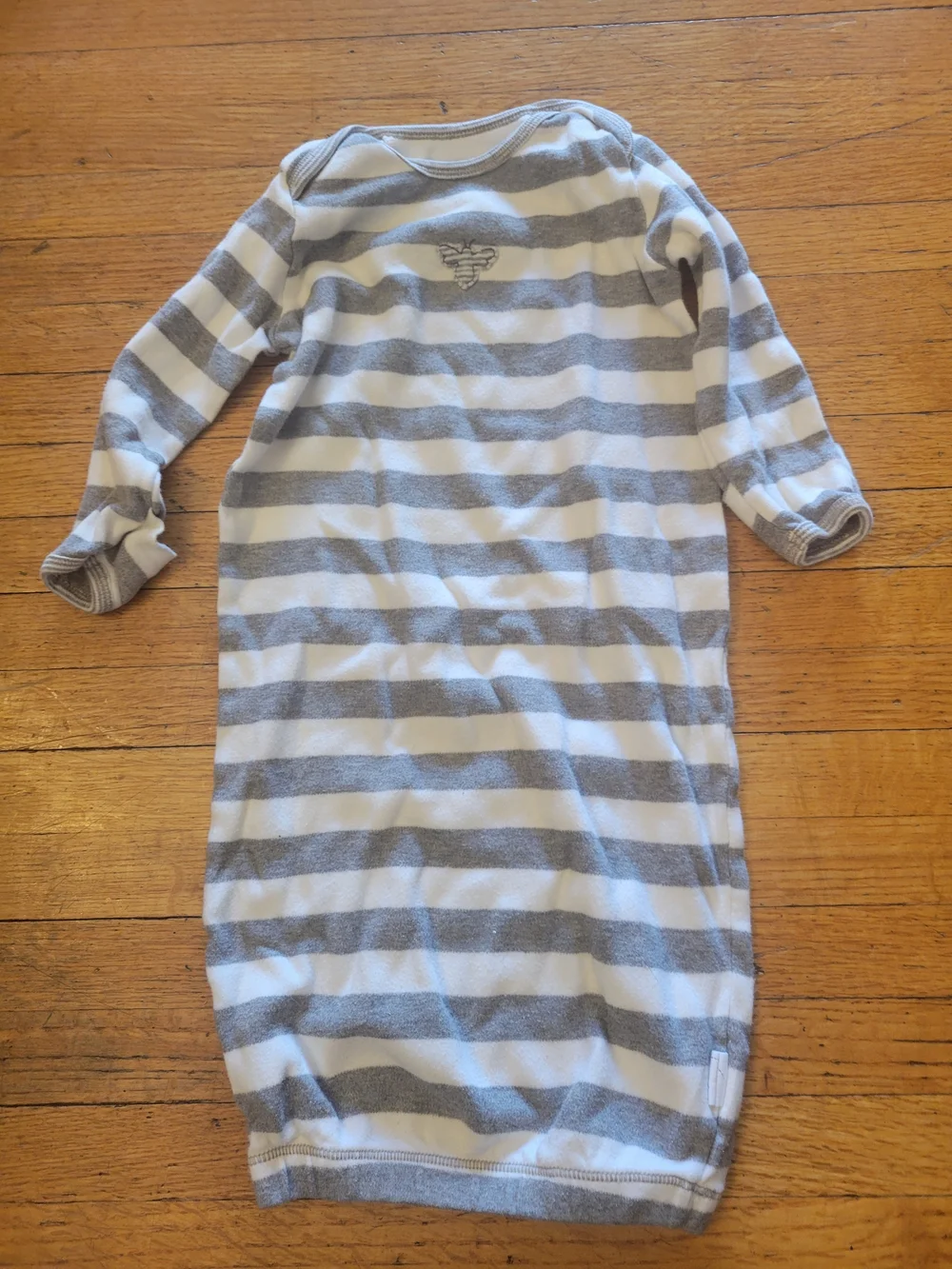 100% Organic Cotton Neutral Gray & White Baby 5- Pc Sleeper Set